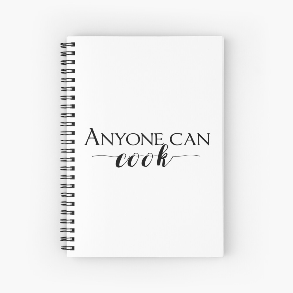 "Ratatouille Anyone Can Cook" Spiral Notebook by savagedesigns Redbubble