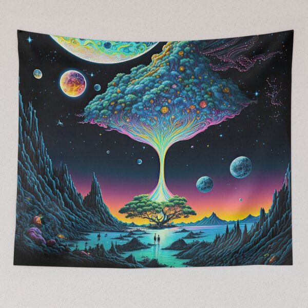 Item preview, Psychedelic Alien Landscape designed and sold by SeedDesign.