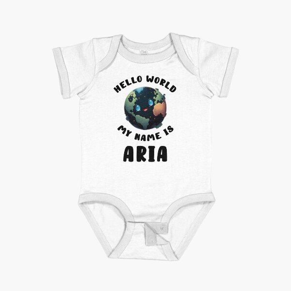 Item preview, Hello World My Name Is Aria designed and sold by Impostrich.