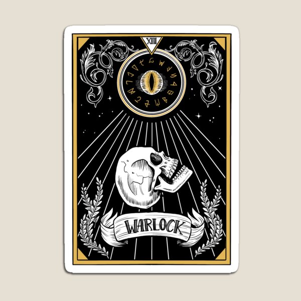 Item preview, D&D Warlock Tarot designed and sold by elgraphinx.