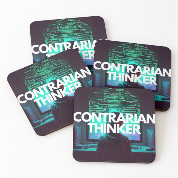 Item preview, Contrarian Thinker White on Black Cyberpop, Fotocollage, DSLR, CGsociety, 500px, game item, bleak colors, Medicalcore, fluorescent lighting designed and sold by EmprendeHoy.