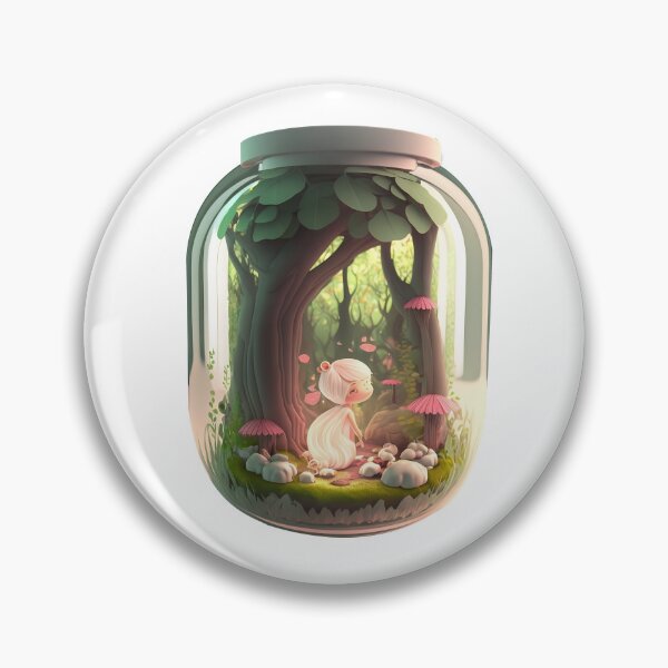 Item preview, Cute Little Fairy In A Magical Forest  designed and sold by ByDigitalDream.