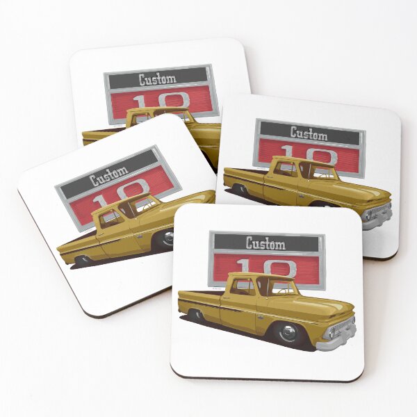 Item preview, 1966 Slammed Gold Chevy C10 Custom designed and sold by hotroddude.