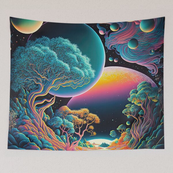 Item preview, Psychedelic Alien Landscape designed and sold by SeedDesign.