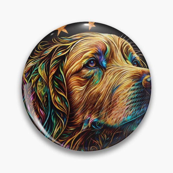 Item preview, Colorful Golden Retriever designed and sold by Peggy Collins.