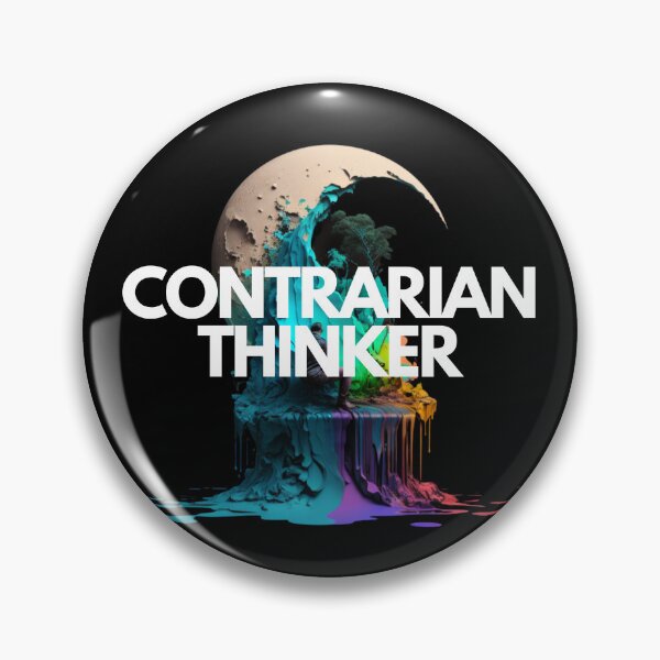 Item preview, Contrarian Thinker White on Black Dripping Paint, landscape, Animation, Contrasty, Projection mapping, contrasted colors, Mermaid, moon lighting designed and sold by EmprendeHoy.