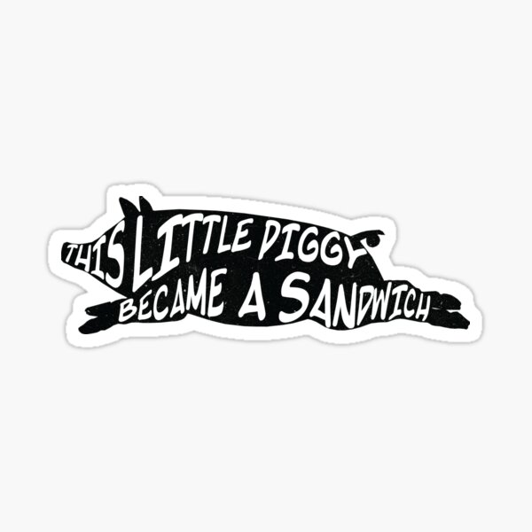 This Little Piggy Sticker