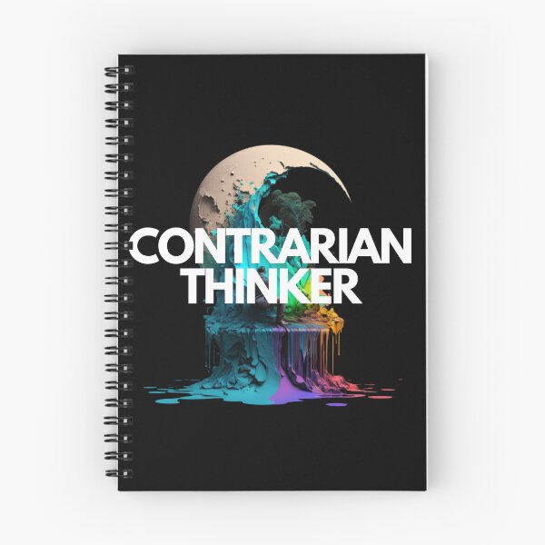 Item preview, Contrarian Thinker White on Black Dripping Paint, landscape, Animation, Contrasty, Projection mapping, contrasted colors, Mermaid, moon lighting designed and sold by EmprendeHoy.