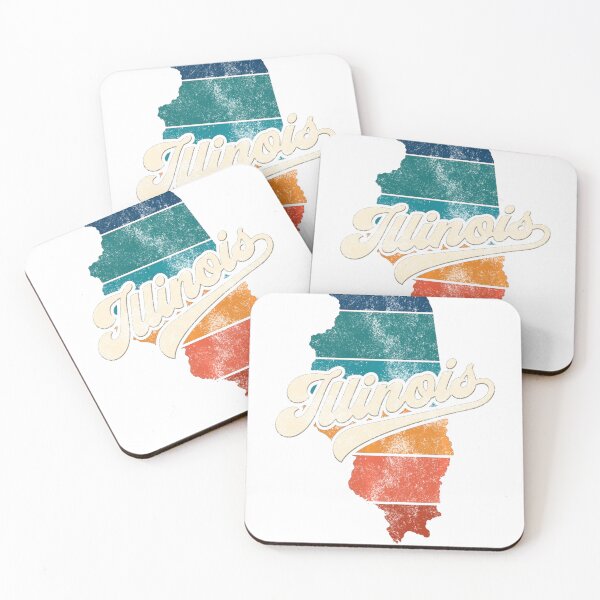 Item preview, Sunset Vintage Retro Illinois Home State designed and sold by SapphireMaiaArt.