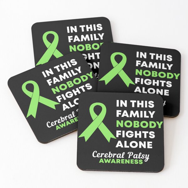 Item preview, In This Family Nobody Fights Alone Cerebral Palsy Awareness designed and sold by Color-Sparkle.