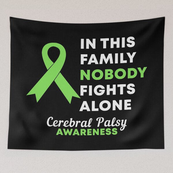 Item preview, In This Family Nobody Fights Alone Cerebral Palsy Awareness designed and sold by Color-Sparkle.