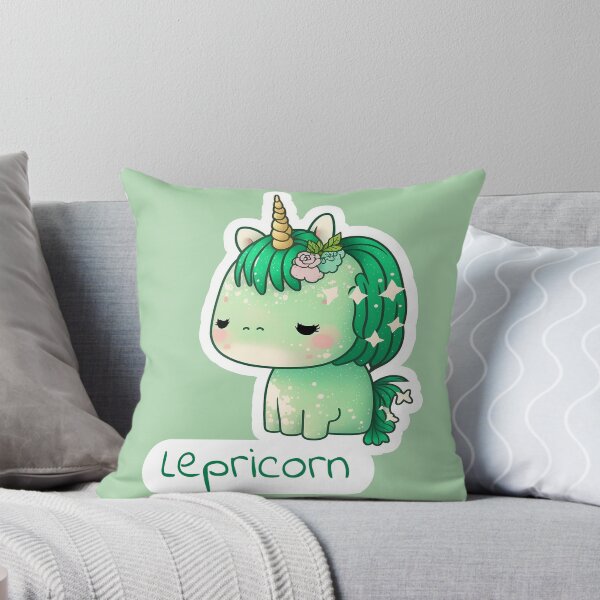 Item preview, Lepricorn, Irish cute green Unicorn with lepricorn text designed and sold by EmeraldeaArt.