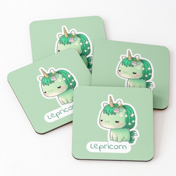 Item preview, Lepricorn, Irish cute green Unicorn with lepricorn text designed and sold by EmeraldeaArt.