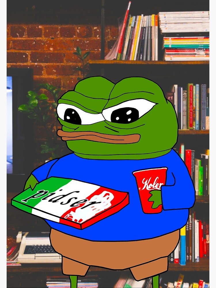 Pepe With Pizza And Soda Apu Premium Matte Vertical Poster sold by Mark ...