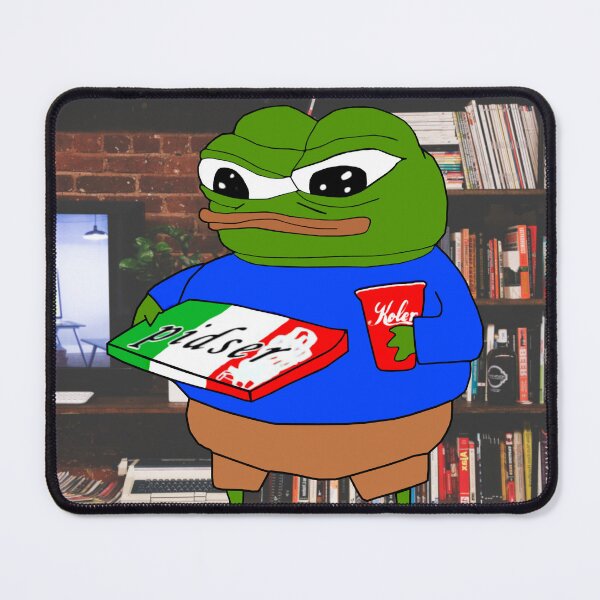 Item preview, Pepe With Pizza And Soda Apu designed and sold by Slav-Art.