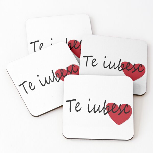 Item preview, Te Iubesc I Love You Romanian Dragoste Cute Red Hearts designed and sold by Nirvanibex.