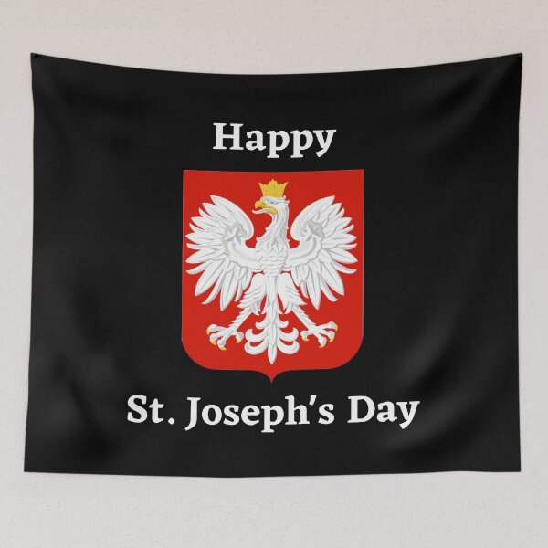 Item preview, Happy St. Joseph's Day - Polish Eagle on Crest designed and sold by WigOutlet.