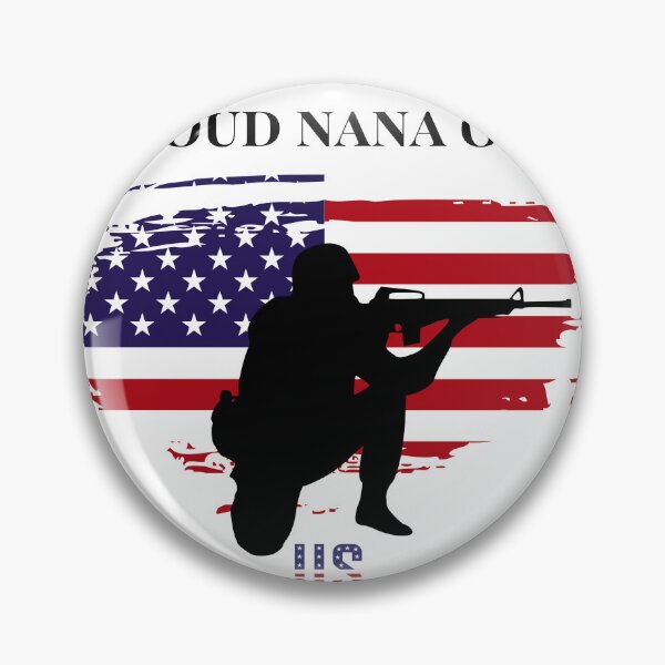 Item preview, Proud nana of a US soldier designed and sold by NoCasualTees.