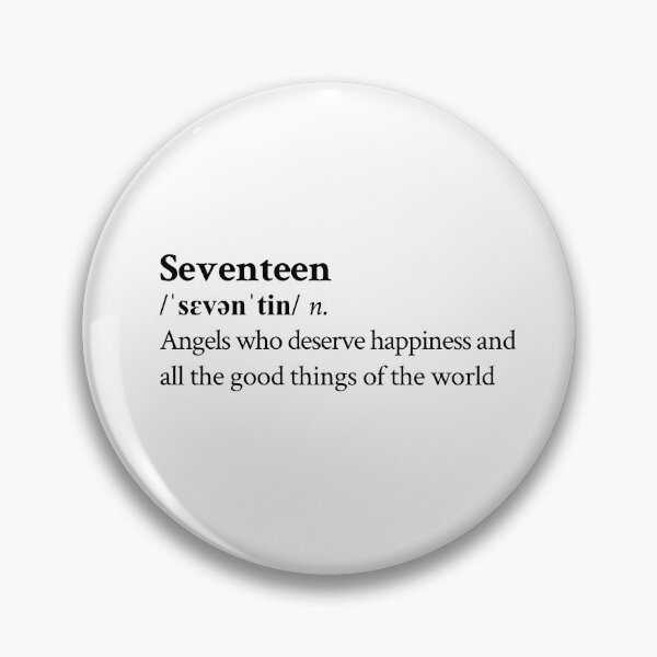 Artikelvorschau, Seventeen Aesthetic Cute KPop Band Lyrics entworfen und verkauft von StickTheSong.