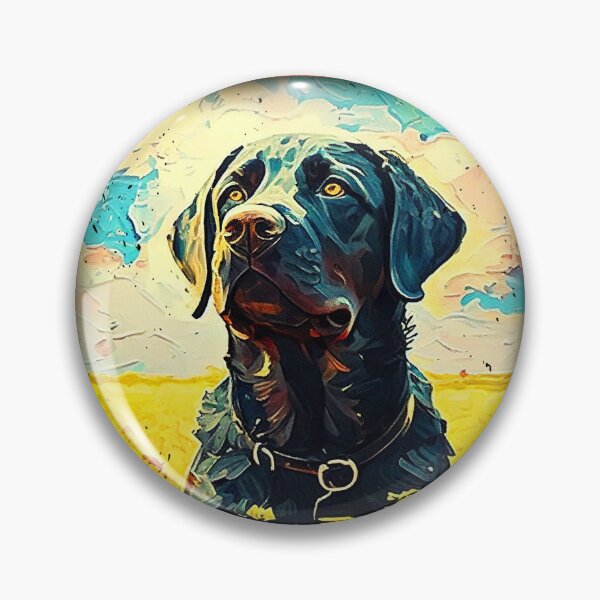 Item preview, Black Labrador Sunflower Painting Adorable Dog designed and sold by rafaeltto.