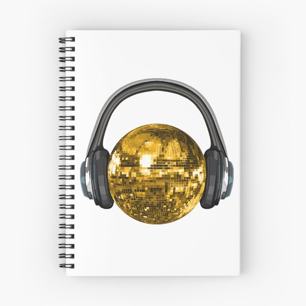 Item preview, Gold Disco Ball with Headphones designed and sold by Deborah Camp.