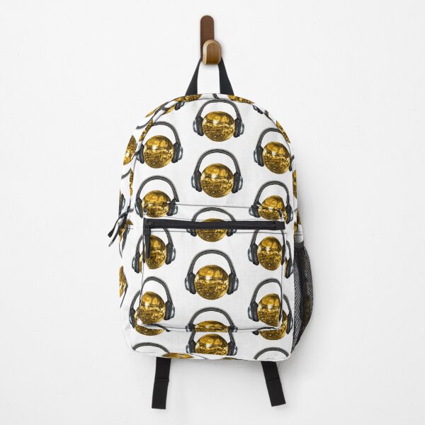 Item preview, Gold Disco Ball with Headphones designed and sold by Deborah Camp.