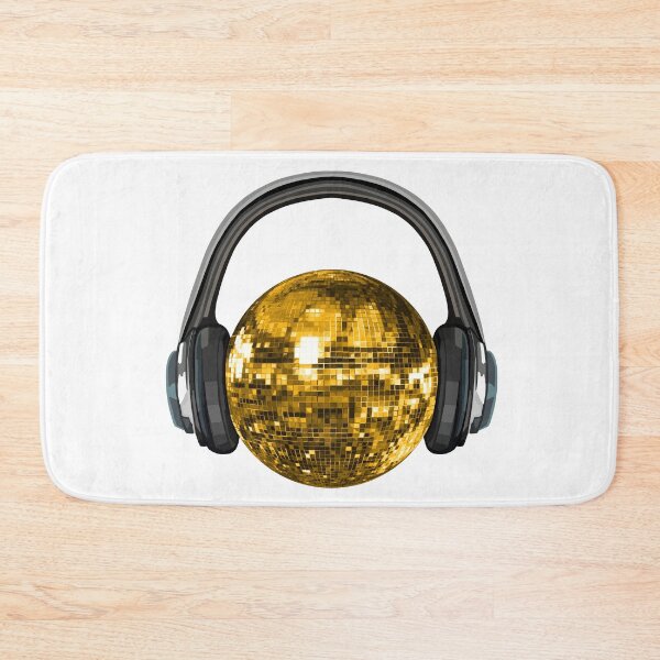 Item preview, Gold Disco Ball with Headphones designed and sold by Deborah Camp.