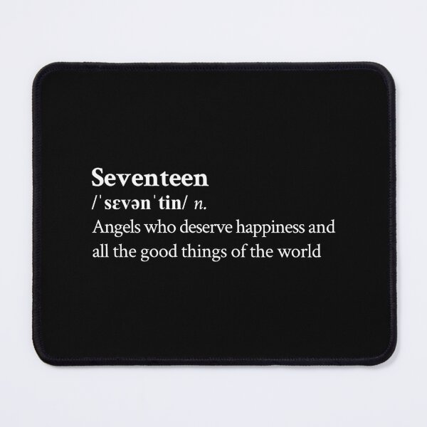 Item preview, Seventeen Aesthetic Cute KPop Band Lyrics Black designed and sold by StickTheSong.