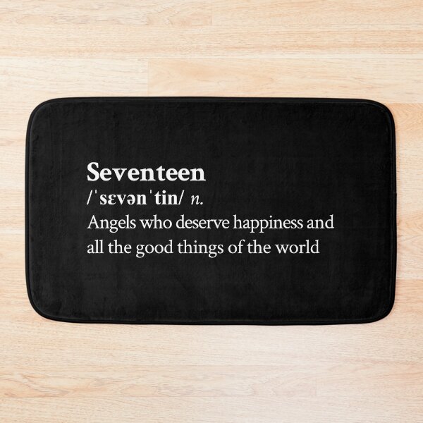 Item preview, Seventeen Aesthetic Cute KPop Band Lyrics Black designed and sold by StickTheSong.