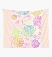 Colorful temari Wall Tapestry