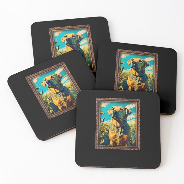 Item preview, Black Mouth Cur Sunflower Painting Adorable Dog designed and sold by rafaeltto.
