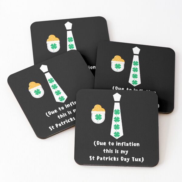 Item preview, St Patricks Day tie costume due to inflation funny shamrock and St Patricks coins  designed and sold by Artstastic.
