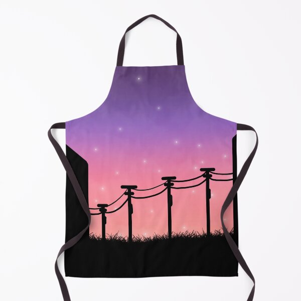 Item preview, Cloudy skies, power lines, and fireflies designed and sold by mia-alice85.