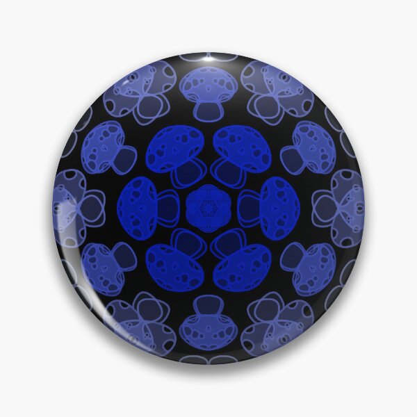Item preview, Cursed Kaleidoscope - Blue Mushrooms designed and sold by FinapplePudding.