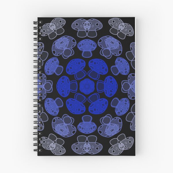 Item preview, Cursed Kaleidoscope - Blue Mushrooms designed and sold by FinapplePudding.