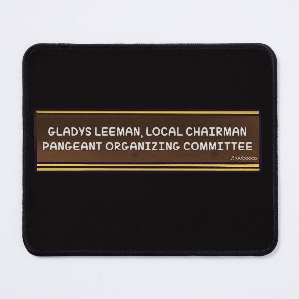 Item preview, Gladys Leeman Name Plate designed and sold by RooBooCo.