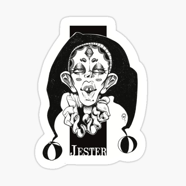 Jester clown Sticker