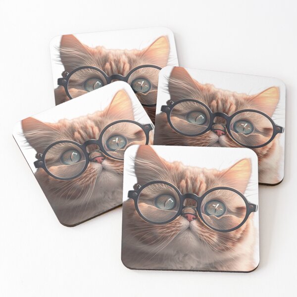 Item preview, Cute CAT with Glasses  designed and sold by simofaouzi.