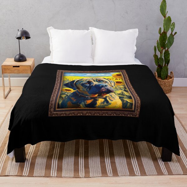 Item preview, Boerboel Sunflower Painting Adorable Dog designed and sold by rafaeltto.
