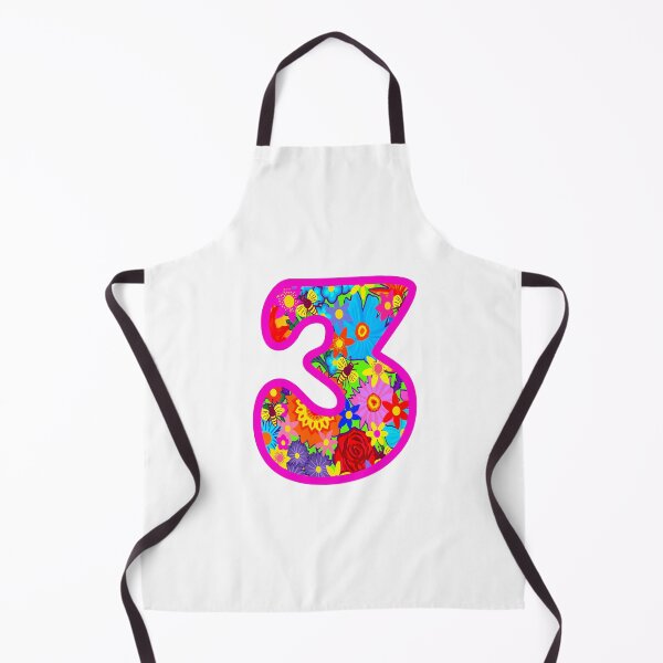 Item preview, Psychedelic Floral Number 3 | Colorful Birthday Art designed and sold by Vividality.