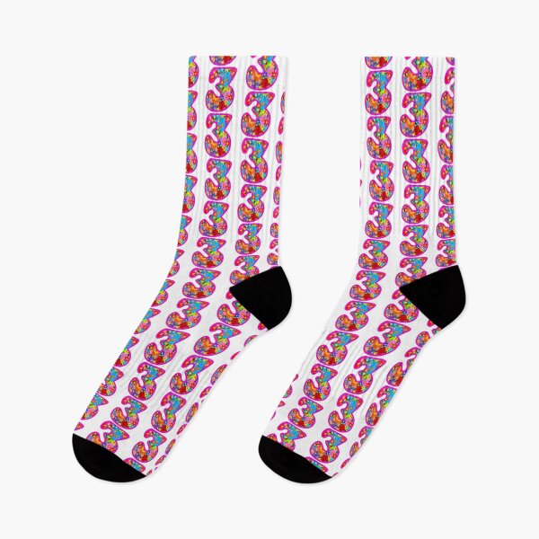 Item preview, Psychedelic Floral Number 3 | Colorful Birthday Art designed and sold by Vividality.