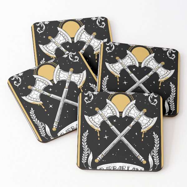 Item preview, D&D Barbarian Tarot designed and sold by elgraphinx.