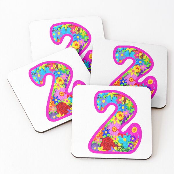 Item preview, Psychedelic Floral Number 2 | Colorful Birthday Art designed and sold by Vividality.