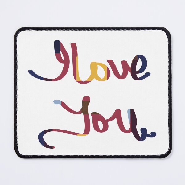 Item preview, I love you red blue designed and sold by chuckletuckle.