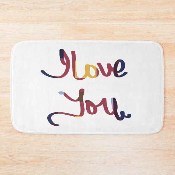 Item preview, I love you red blue designed and sold by chuckletuckle.
