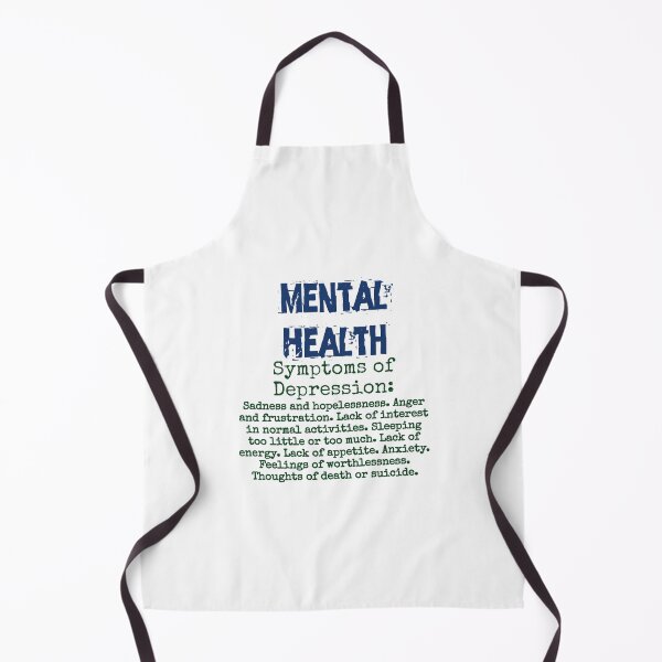Item preview, Symptoms Of Depression - Mental Health Quote designed and sold by CrankyOldDude.