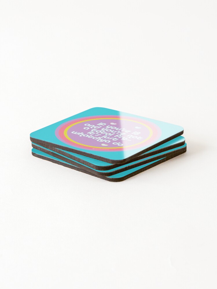Thumbnail 4 of 5, Coasters (Set of 4), Not a Total Fry designed and sold by RooBooCo.