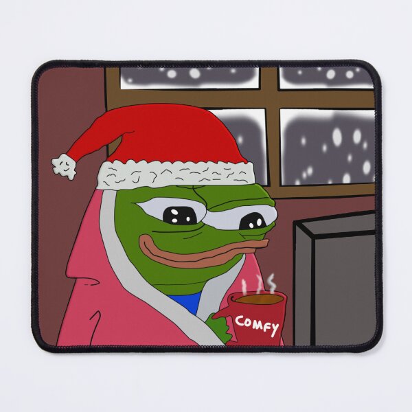 Item preview, Cozy Christmas Pepe Comfy Blanket designed and sold by Slav-Art.