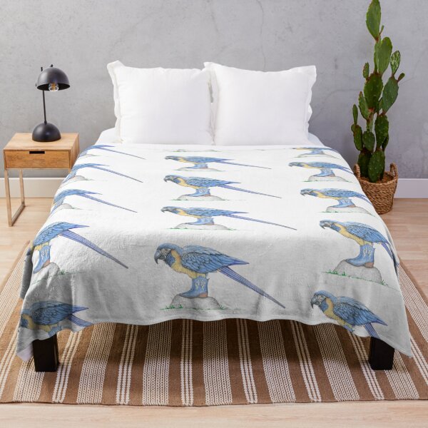 Vista previa del artículo con la obra «Guacamayo de garganta azul en botas cortas», diseñado y vendido por JimsBirds.