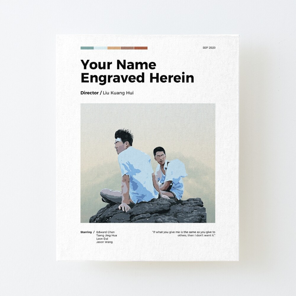 Your Name Engraved Herein  Poster film minimalis, Poster film, Film